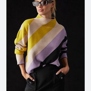 Anthropologie Maeve Carys Mock Neck Sweater